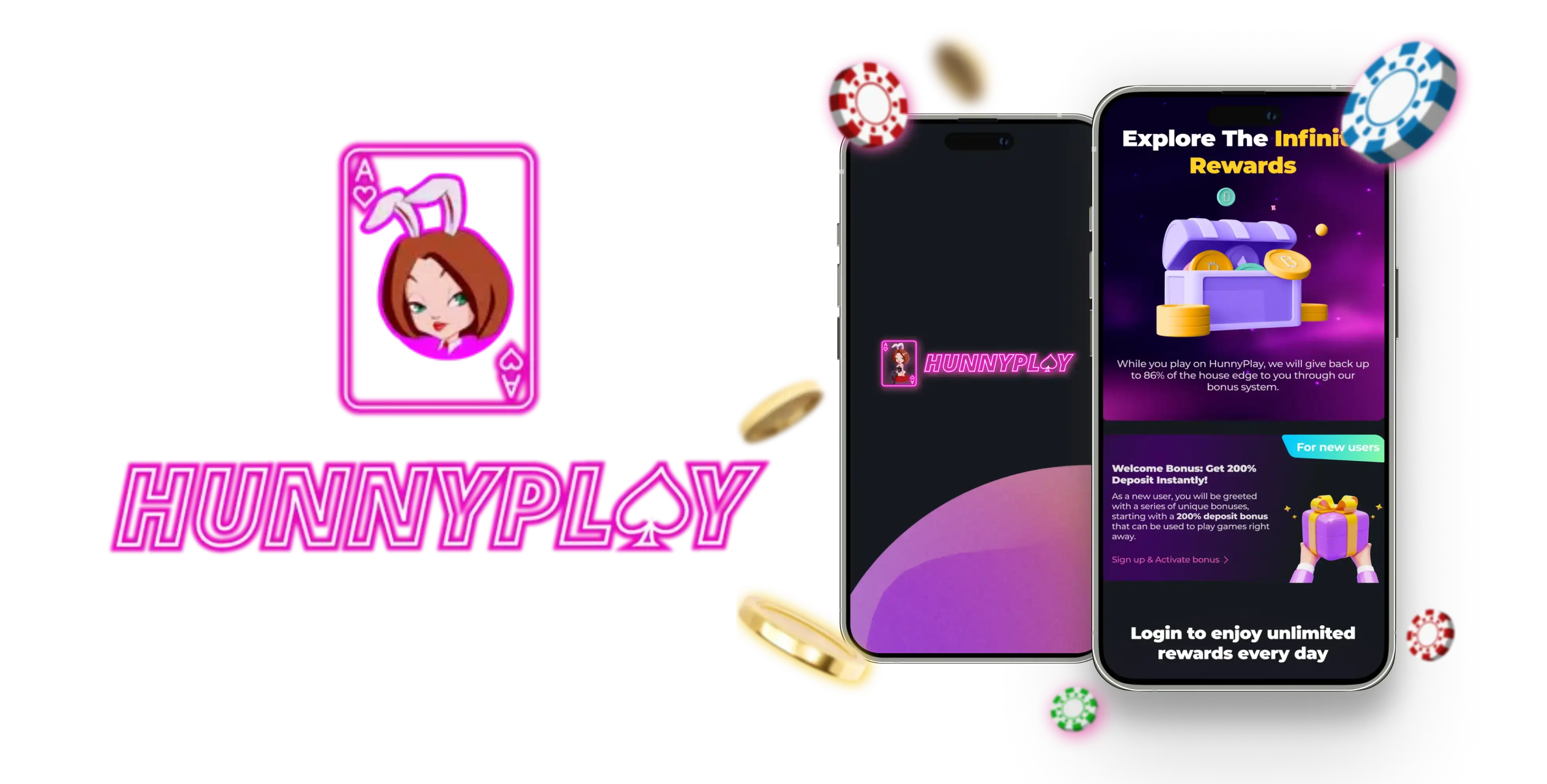 HunnyPlay Casino App Screenshot